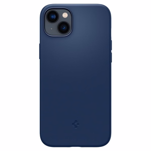 "Spigen Silicone Fit Mag" dėklas su "MagSafe", skirtas "iPhone 14 Plus" - mėlynas