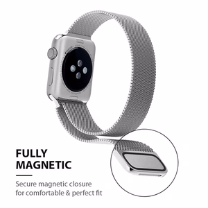 Crong Milano Steel nerūdijančiojo plieno dirželis, skirtas Apple Watch 38 / 40 / 41 / 42 mm, vaivorykštinis