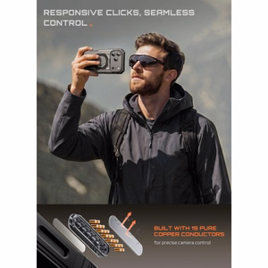 Supcase Grip Pro Mag MagSafe dėklas iPhone 18 Pro / 17 Pro – juodas