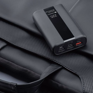 Išorinė baterija Forcell F-Energy Energo P20K2 QC3.0 PD 3A 22,5W 20000 mAh juoda
