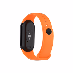 SILIKONINIS DIRŽELIS MI BAND 8/M8 (3). ORANŽINIS