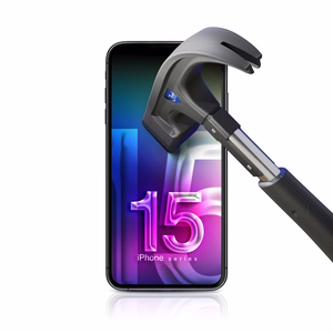 Закалённое стекло 3mk Hard Glass Max Lite Apple iPhone 15 Plus чёрный