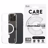 CARE by PanzerGlass Flagmano dėklas telefonui iPhone 16 Pro Max 6.9" baltas/baltas Magnetinis 1340