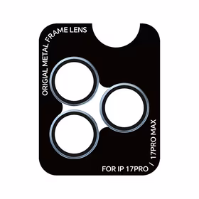 Rock Tempered stiklas Pure Series Camera Lens on camera for Iphone 17 Pro/17 Pro Max (lens 3 pieces) mėlynas