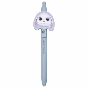 NIMMY rinkinys 2in1 užrašų knygelė + rašiklis BIG EYED PET 2.0 Triušis violetinė