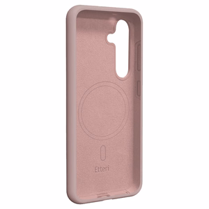 Etteri Silikoninis Mag dėklas for Samsung Galaxy S25 šviesiai rožinis