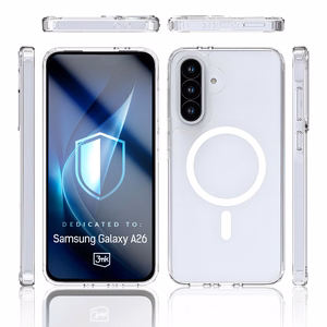 3mk Armor Magnetinis dėklas Samsung Galaxy A26 5G telefonui - permatomas