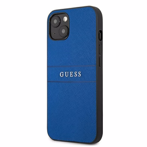 Guess Saffiano dirželis dėklas telefonui iPhone 13 mini 5.4" - mėlynas