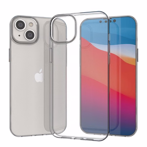 Gelinis dėklas telefonui Ultra Clear 0.5mm iPhone 14 Max, permatomas