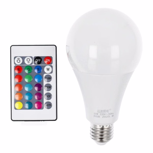 LED RGB 30W E27 A80 įvairiaspalvė lemputė