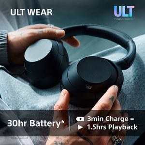 Sony ULT WEAR – belaidės Bluetooth ausinės su ULT POWER SOUND, giliais bosais, triukšmo slopinimu, iki 30 val. baterija
