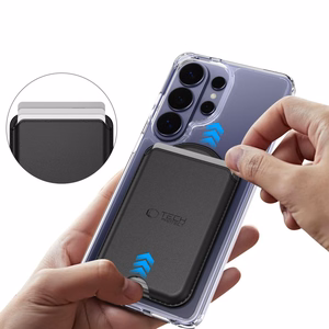 Tech-Protect CH02 MagWallet magnetinis „MagSafe“ kortelių dėklas telefonui – juodas