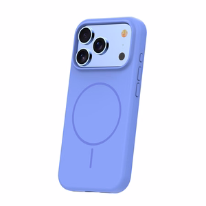 Thin Mag silikoninis dėklas, skirtas iPhone 17 Pro 6,3″ / iPhone 18 Pro 6,3″, žydras