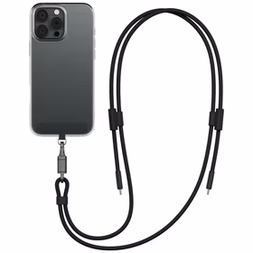 Laidas ENERGEA Lasso Lanyard virvutė telefonui USB-C - USB-C 1.5m 240W juodas