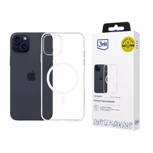 3mk Skaidrus Magnetinis dėklas Apple iPhone 15 - skaidrus
