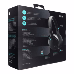 Juodos belaidės ausinės Sennheiser Epos C50