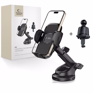 Tech-Protect V3 Car Holder for Dashboard, Windshield or Air Vent Mount - Black