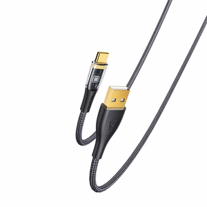 YESIDO LAIDAS CA104 18W USB/TYPE-C  1,2M PVC 2A juodas