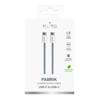 Puro Fabrik 60W USB-C - USB-C kabelis 1.5m - mėlynas