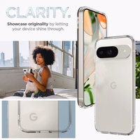 Spigen Ultra Hybrid Dėklas telefonui Google Pixel 9 / 9 Pro - permatomas