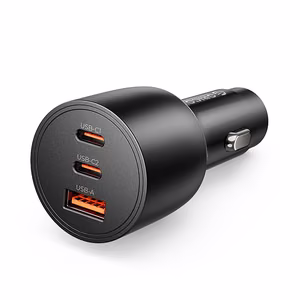 Orico PowerLink 165W USB-A + 2x USB-C automobilinis įkroviklis - juodas