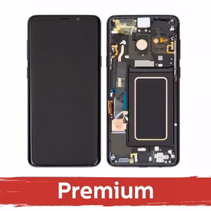 LCD ekranas suderinamas su Samsung G965 S9 Plus su rėmeliu / Midnight Black / OEM