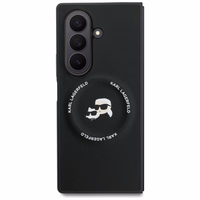 KARL LAGERFELD dėklas telefonui SAMSUNG Z Fold7 KLHMZFD7PSMLRKCK suderinamas su Magnetine (PU K&C) juodas