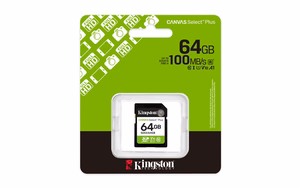 Kingston Technology Canvas Select Plus Gen3 64 GB SD UHS-I Klasės 10