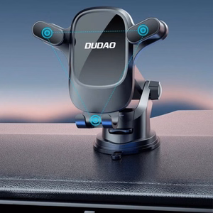 Automobilinis laikiklis Dudao F5Pro Juodas (be magneto / lipni pagalvėlė)