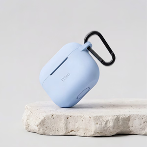 Etteri silikoninis dėklas, skirtas AirPods 3 šviesiai mėlynas
