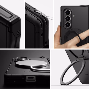 Ringke Alles magnetinis MagSafe dėklas telefonui Samsung Galaxy Z Fold 7 - juodas