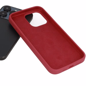Silikoninis Lite dėklas Iphone 16 Pro burgundiškas