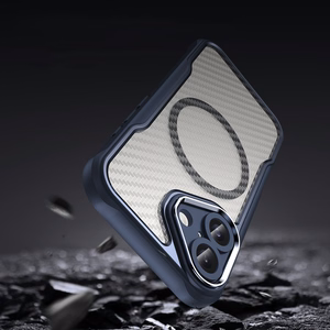 Leading Series MagSafe Silikoninis dėklas telefonui iPhone 16 Plus - mėlynas