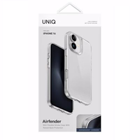 UNIQ dėklas Air Fender iPhone 16 6.1" skaidrus/skaidrus