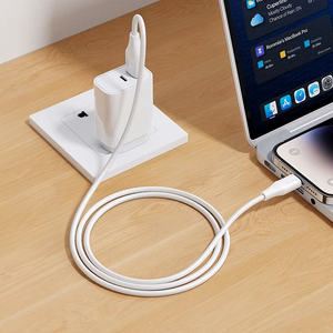 Silikoninis USB A-Lightning Hoco 2,4A 1 m X124 baltas