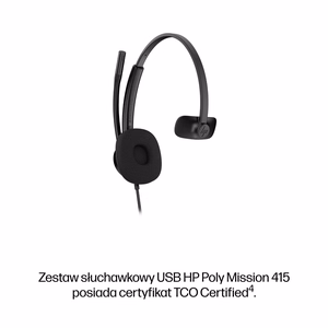 HP Poly Mission 415 USB laidinis ausinių rinkinys