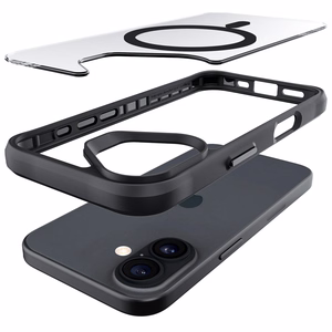 Чехол 3mk Satin Armor MagCase для iPhone 17 - чёрный