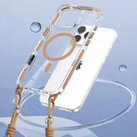 Apsauginis stiklas Tel Protect Strap Clear Case Iphone 17 Pro Max - auksinis