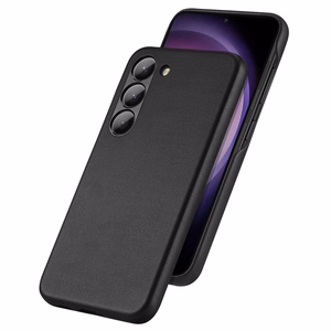 Dux Ducis Grit dėklas Samsung Galaxy S23+ eleganti dėklas iš dirbtinės odos juoda
