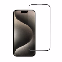 Apsauginis stiklas Blue Star - APP IPHONE 15 Pro 5D pilna danga - juodas