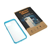PanzerGlass ClearCase antibakterinis, karinio standarto sertifikuotas dėklas telefonui iPhone 13 Pro Max – permatomas mėlynas