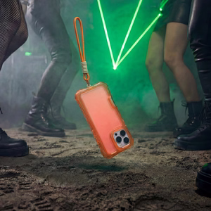 Safepop dėklas su dirželiu skirtas iPhone 12 / 12 Pro 6,1" oranžinis