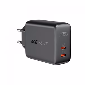 Acefast įkroviklis 2x USB Type C 40W, PPS, PD, QC 3.0, AFC, FCP juodas (A9 juodas)