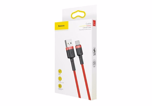 Baseus Cafule USB kabelis USB 2.0 0,5 m USB A USB C Raudona