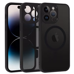 Pilnai matinis Mag dėklas telefonui Iphone 14 Pro Max juodas