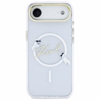 Karl Lagerfeld IML Choupettes Karl Script Logo MagSafe iPhone Air Dėklas - Clear