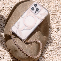 UNIQ Coehl Candy Gem Handstrap universalus telefono rankinis dirželis rožinis/rožinis candy