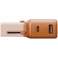Tinklo įkroviklis Energea TravelGo Adapter 35 USB-A/USB-C 35W oranžinis