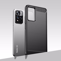 Anglies dėklas lankstus apvalkalas Xiaomi Redmi Note 11 Pro+ 5G (Kinija) / 11 Pro 5G (Kinija) / Mi11i HyperCharge / Poco X4 NFC juodas