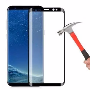 LCD apsauginis stikliukas "5D Full Glue" Samsung G770 S10 Lite lenktas juodas be įpakavimo